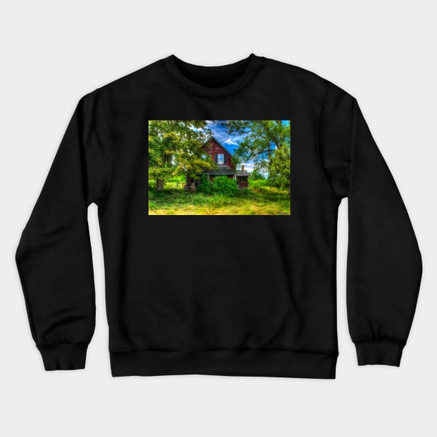 Abandoned Home in Lubec, Maine Crewneck Sweatshirt by kenmo